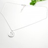Collier en argent 925/1000 avec deux petites fleurs des champs Desiree Schmidt Paris Herbier