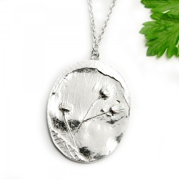 Sterling silver wildflowers pendant on chain Desiree Schmidt Paris Herbier 87,00 €