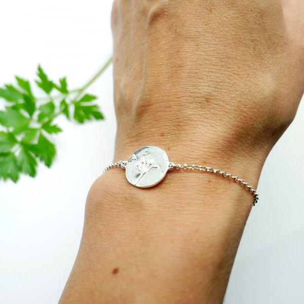 bracelet en argent 925/1000 avec deux petites fleurs des champs Herbier 57,00 €