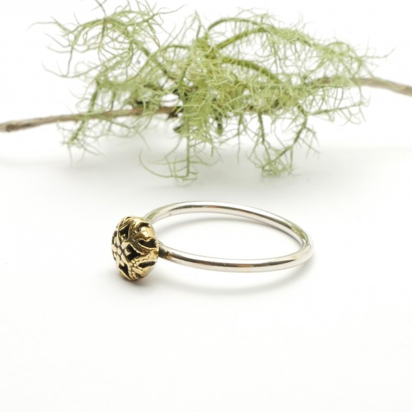 Kleines Minimalitisches sterling Silber und Bronze Ring Startseite 27,00 €