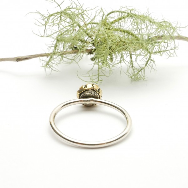 Kleines Minimalitisches sterling Silber und Bronze Ring Startseite 27,00 €