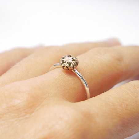 Kleines Minimalitisches sterling Silber und Bronze Ring Startseite 27,00 €