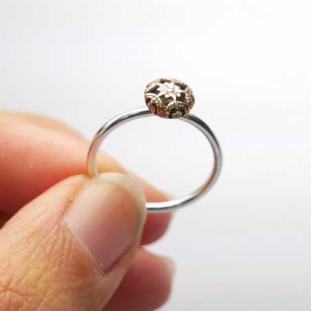 Kleines Minimalitisches sterling Silber und Bronze Ring Startseite 27,00 €