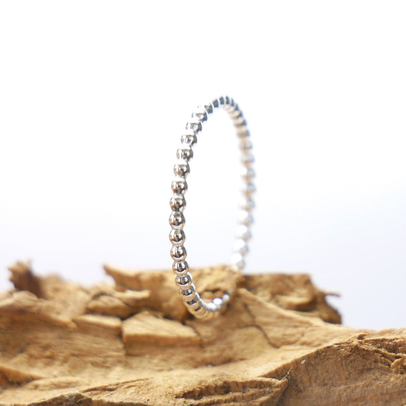 Minimalist sterling silver pearl ring Minimalist sterling silver pearl ring