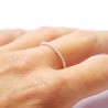 Minimalistischer Stapelbarer Sterlingsilberring made in France