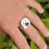 Scwarze Kirschblumen Sterling Silber verstellbarer Ring Kirschblumen 77,00&nbsp;€
