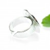 Violette Kirschblumen Sterling Silber verstellbarer Ring Kirschblumen 107,00&nbsp;€