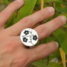 Black Cherry Blossom adjustable sterling silver ring  Cherry Blossom 107,00 €