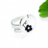 Scwarze Kirschblumen Sterling Silber verstellbarer Ring Kirschblumen 77,00&nbsp;€
