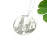 Collier pendentif sakura argent 925/1000 made in France Desiree Schmidt Paris sans nickel
