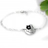 Schwarzer Kirschblumen Armband. Sterling Silber.  Kirschblumen 57,00 €