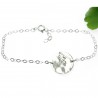 Schwarzer Kirschblumen Armband. Sterling Silber.  Kirschblumen 57,00 €