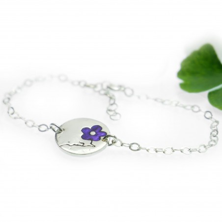 Violet Cherry Blossom sterling silver bracelet Cherry Blossom 57,00 €