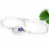 Sterling Silber Violetter Kirschblumen Armband  Kirschblumen 57,00 €