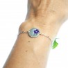 Sterling Silber Violetter Kirschblumen Armband  Kirschblumen 57,00 €