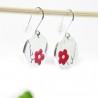 Sterling Silber Kirschblumen rote Ohrringe Desiree Schmidt Paris Kirschblumen 77,00&nbsp;€