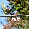 Cherry Blossom red earrings. Sterling silver and resin. Desiree Schmidt Paris Cherry Blossom 77,00&nbsp;€