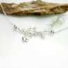 Adjustable necklace flower of Japan silver 925 made in France  Prunus 77,00 €