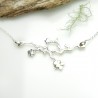 Minimalist necklace flower silver 925 made in France Prunus 77,00 €