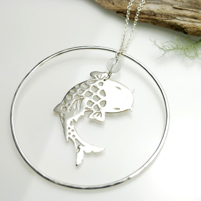 Koï fish long necklace. Sterling silver. Koi 127,00 € Koï fish long necklace. Sterling silver. Koi 127,00 €