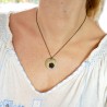 Pendentif rond sur chaine ajustable Rose en bronze vieilli Desiree Schmidt Paris Rose 39,00&nbsp;€