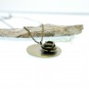 Pendentif rond sur chaine ajustable Rose en bronze vieilli Desiree Schmidt Paris Rose 39,00&nbsp;€
