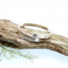 Bague striée en argent 925/1000