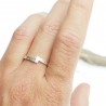 Bague striée en argent 925/1000 fabrication artisanale