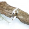 Bague fabriquée en France striée en argent 925/1000