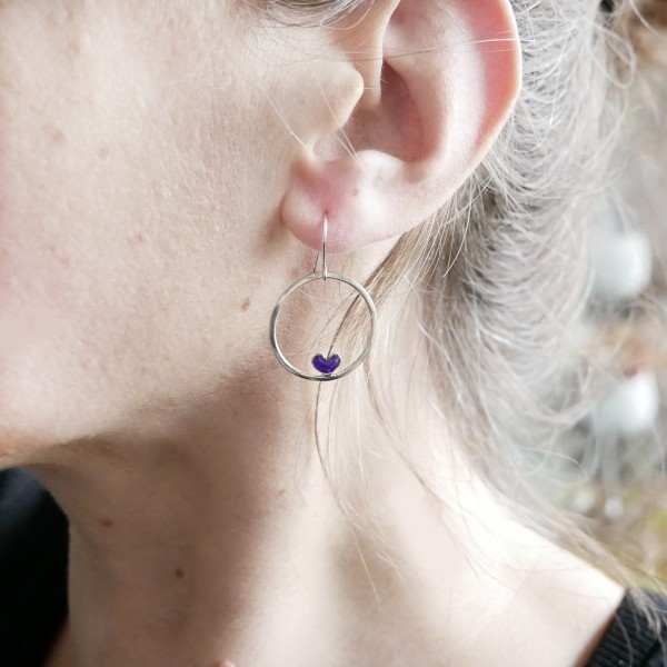 Valentine heart earrings. Sterling silver. Valentine 67,00 €