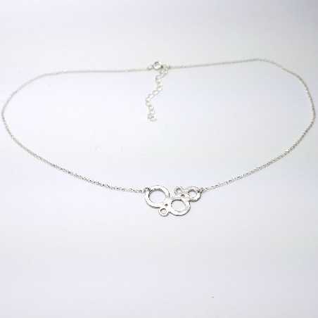 Awa bubble small adjustable Sterling silver necklace Desiree Schmidt Paris AWA 57,00 €