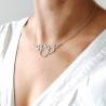 Grand collier ras du cou bulles Awa en argent massif 925 Desiree Schmidt Paris