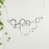 Collier femme fait main en France bulles Awa en argent massif 925