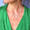 Collier femme créateur français bulles Awa en argent massif 925