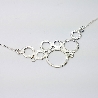 Collier artisan français ras du cou bulles Awa en argent massif 925
