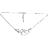 Grand collier ras du cou bulles Awa en argent massif 925 fait main en France