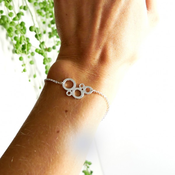 Awa bubble ajustable bracelet. Sterling silver. AWA 55,00 €