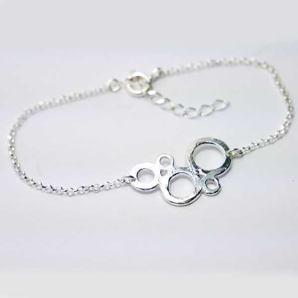 Awa bubble ajustable bracelet. Sterling silver. AWA 55,00 €