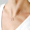 Collier fleur argent 925 fabriqué en France Desiree Schmidt Paris Sakura