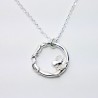 collier ajustable fleur du Japon argent 925 made in France Desiree Schmidt Paris Sakura