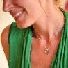 collier minimaliste fleur argent 925 made in France Desiree Schmidt Paris Sakura