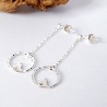 Boucles d'oreilles pendantes créateur étoile en argent fabrication française