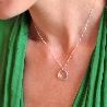 Collier fleur Sakura argent 925/1000 made in France Desiree Schmidt Paris Sakura
