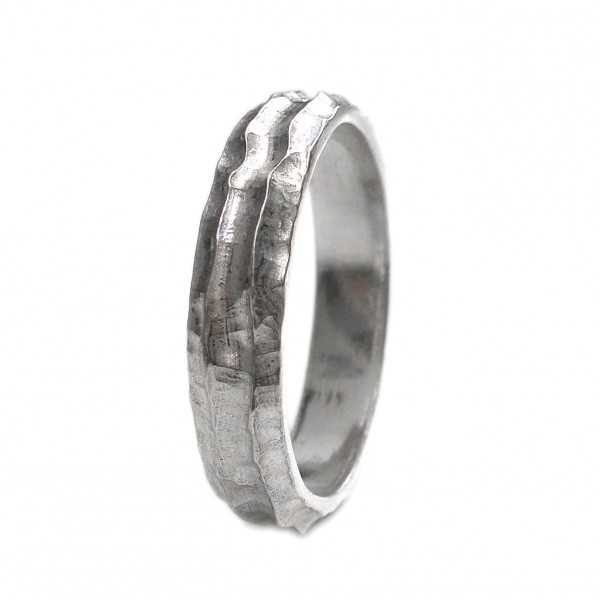Minimalist Bamboo sterling silver ring Home 75,00 €