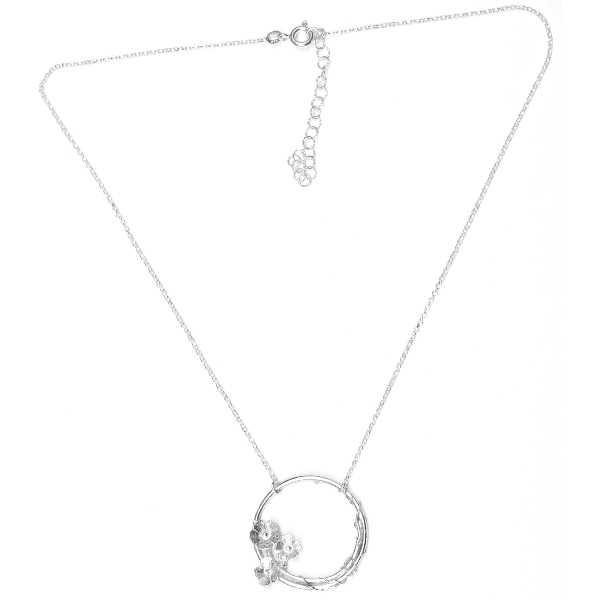 minimalist necklace flower silver 925 made in France Desiree Schmidt Paris Sakura 77,00 €