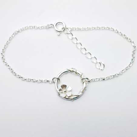 Sakura flower ajustable bracelet. Sterling silver. Sakura 52,00 €