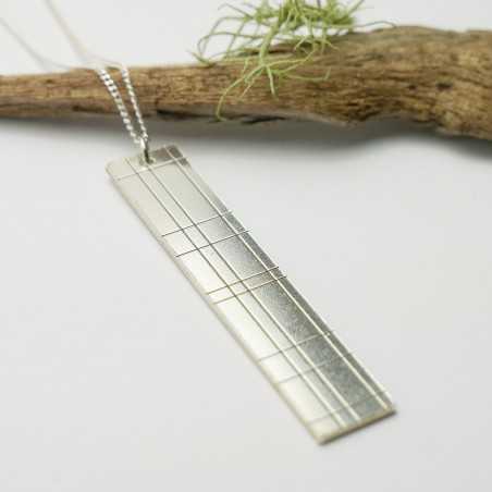 Pendant in sterling silver 925/1000 long on long chain Kilt Desiree Schmidt Paris Kilt 87,00 €