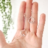 Boucles d'oreilles pendantes Nova en argent 925 recyclé made in France