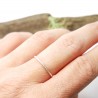 Anneau en argent 925/1000 minimaliste facetté bague empilable Accueil 20,00&nbsp;€