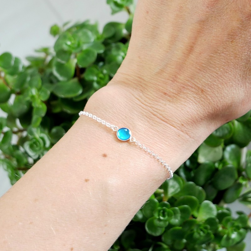 Bracelet in sterling silver 925/1000 and azure blue resin adjustable length Desiree Schmidt Paris Home 25,00 € Bracelet in sterling silver 925/1000 and azure blue resin adjustable length Desiree Schmidt Paris Home 25,00 €